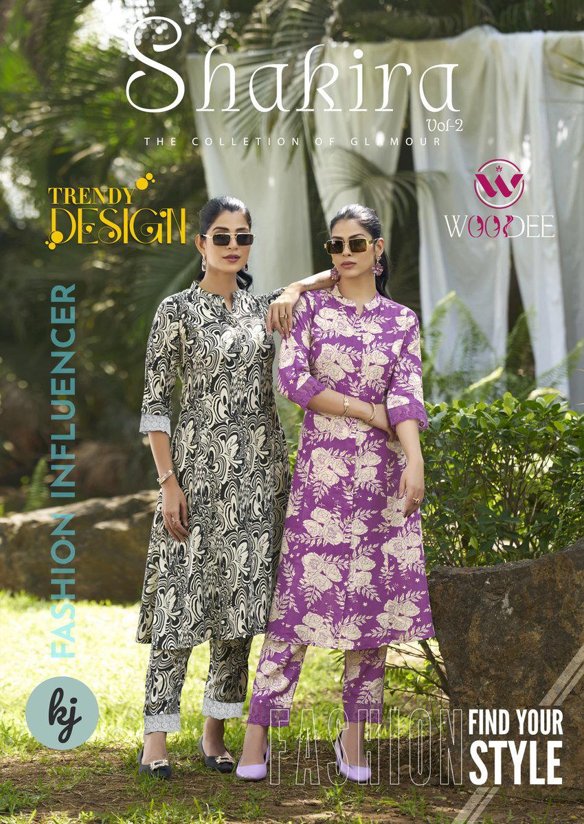 SHAKIRA VOL 2 BY WOODEE DESIGNER KURTIS WHOLESALER IN INDIA 1