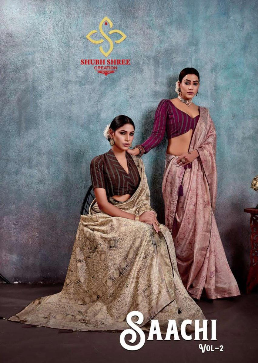 SAACHI VOL-02 BY SHUBH SAREE SILK SAREE WHOLESALER IN INDIA 1