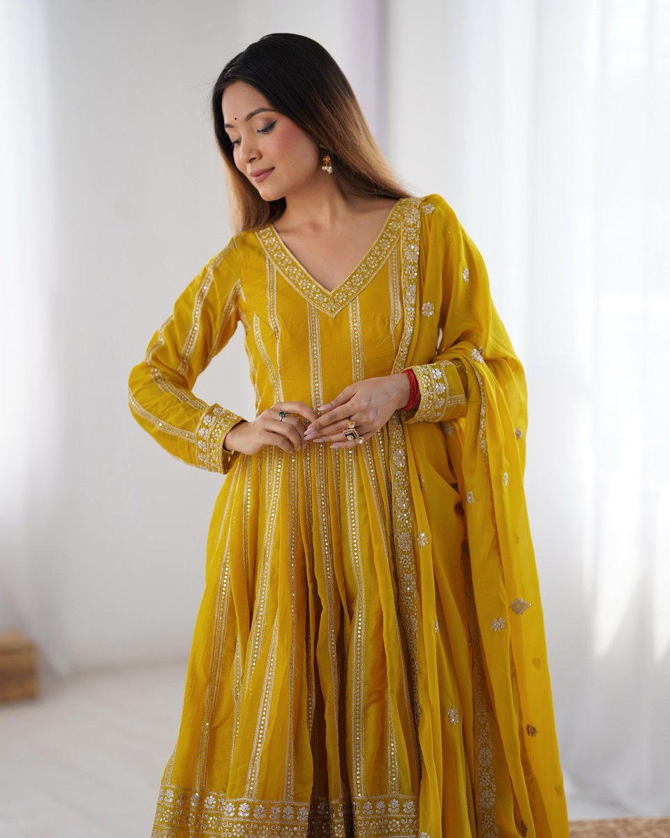 SP-14 BY SP DESIGNER GEORGETTE GOWNS WHOLESALER IN INDIA 1