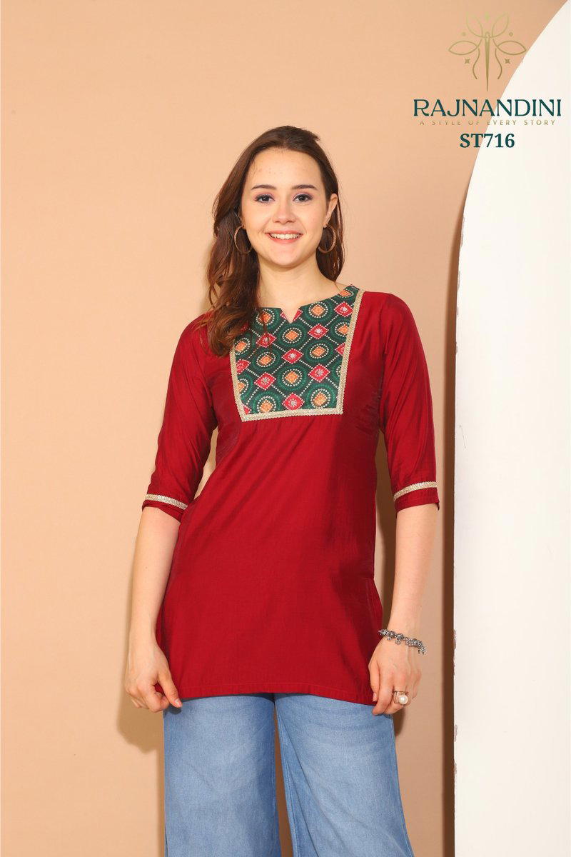 RAJNANDINI KIARA ST716 TO ST722 DESIGNER KURTI WHOLESALER IN INDIA 1