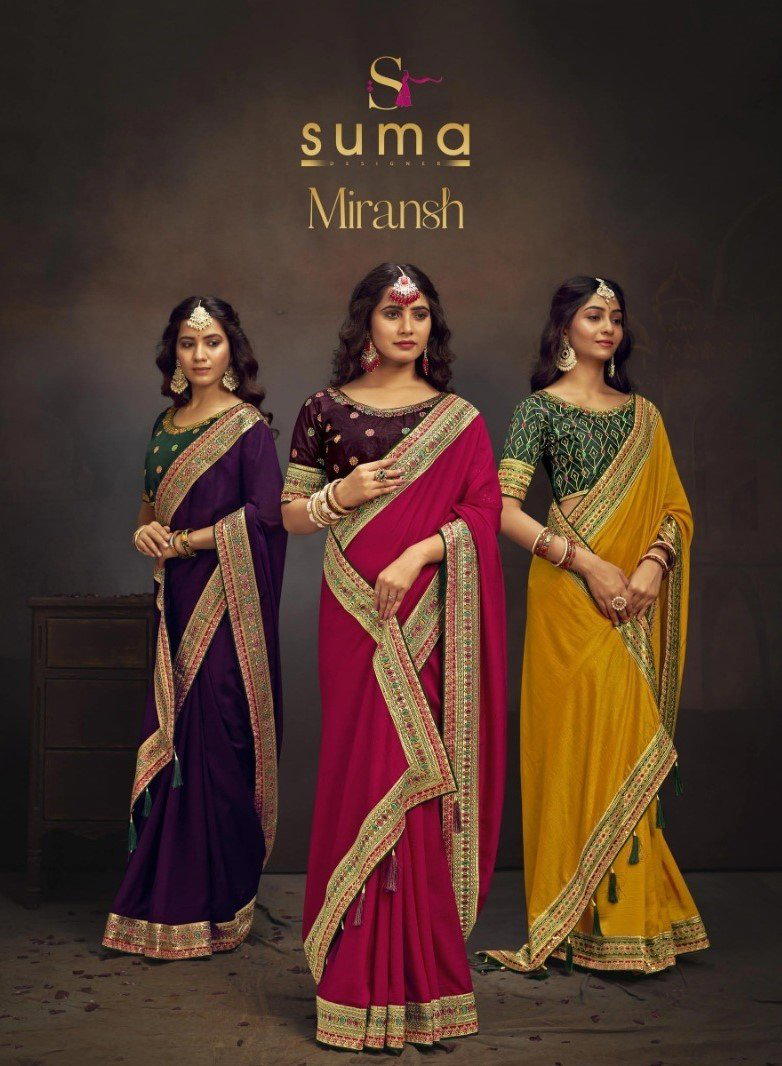 MIRANSH BY SUMA DESIGNER BANGLORI SILK SAREE WHOLESALER IN INDIA 1