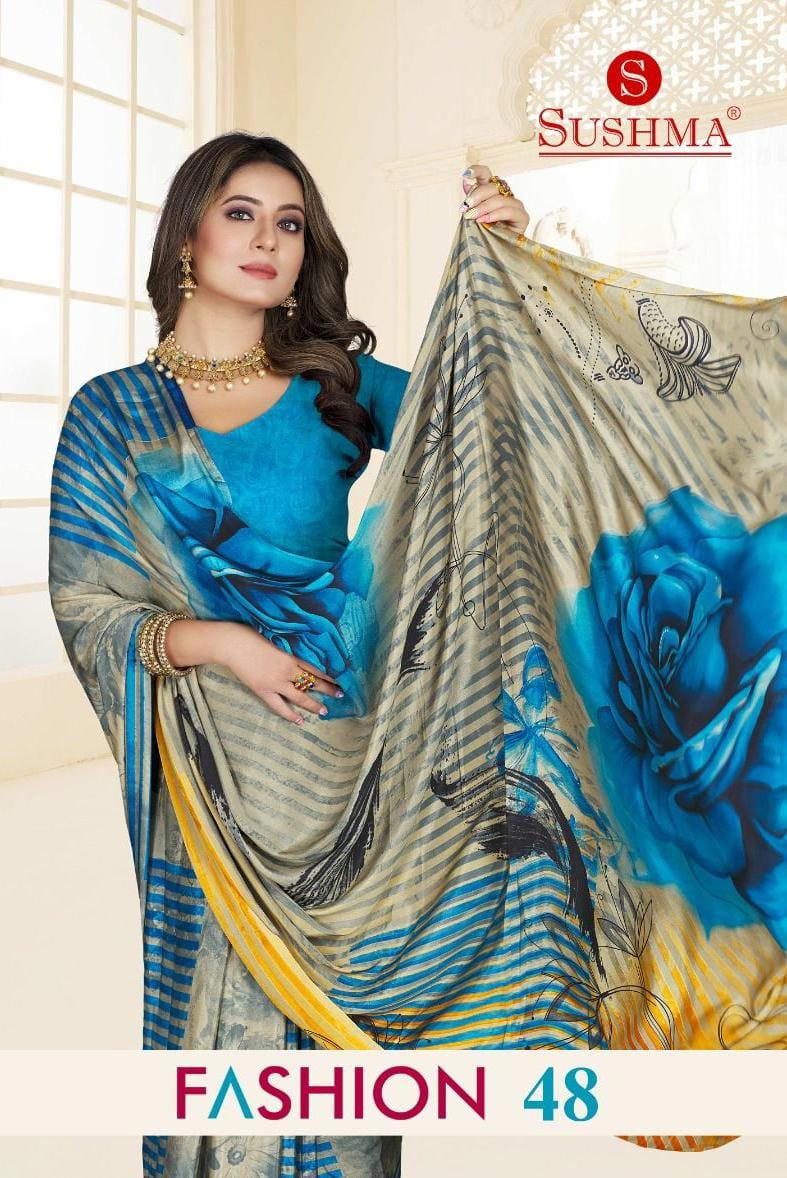 FASHION 48 BY SUSHMA CRAPE SAREE WHOLESALER IN INDIA 1
