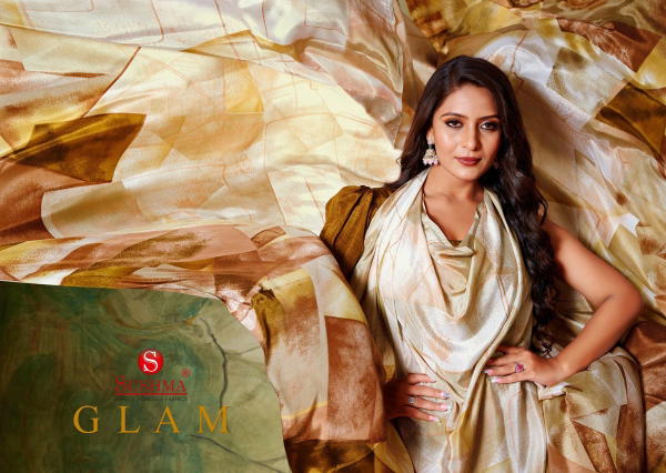SUSHMA GLAM 9301A TO 9310 DESIGNER PRINTED SAREE WHOLESALER IN INDIA