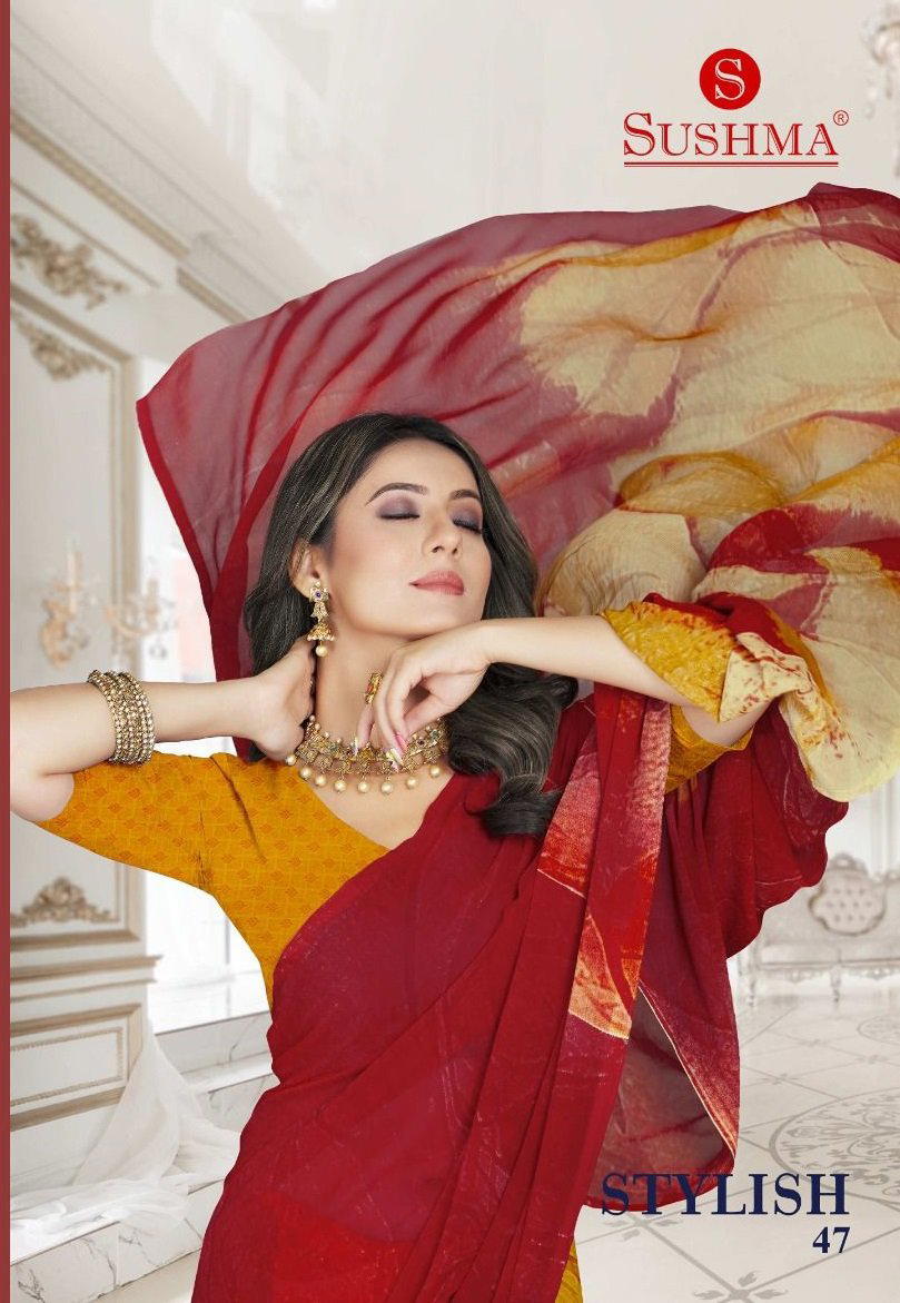STYLISH 47 BY SUSHMA GEORGETTE SAREE MANUFACTURER IN INDIA 1