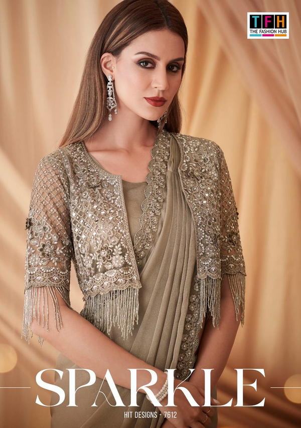 Sparkle Spa-7612 Hits by TFH designer saree wholesaler in india