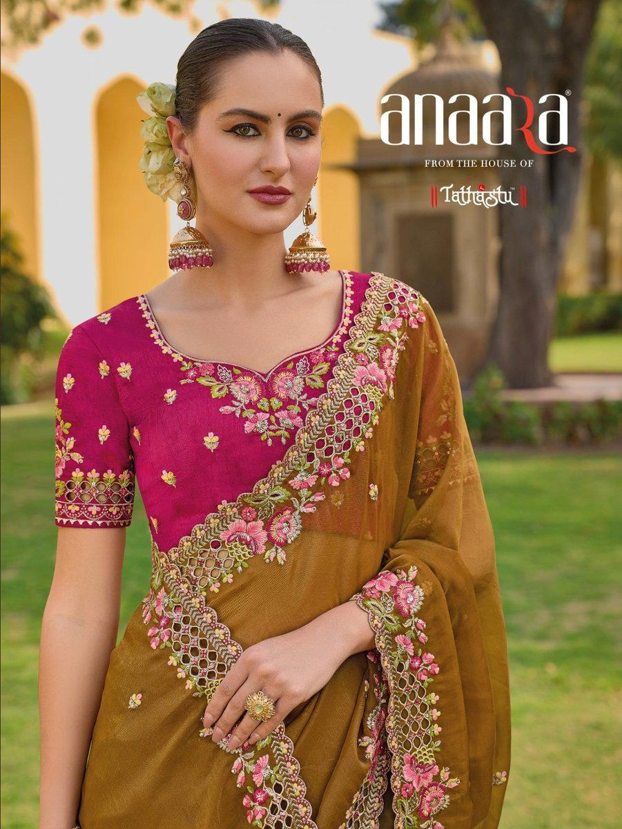 SERIES 6901 TO 6910 BY TATHASTU EMBROIDERY SAREE MANUFACTURER IN INDIA 1