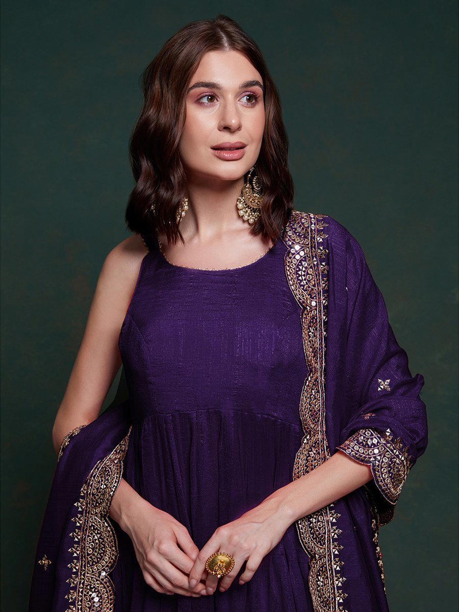 ARYA TF278 DESIGNER SILK GOWN WHOLESALER IN INDIA 1