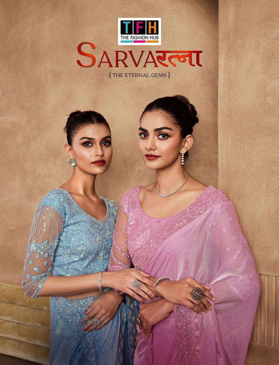 SARVARATNA BY TFH SOFT CHIFFON SAREE MANUFACTURER IN INDIA 1