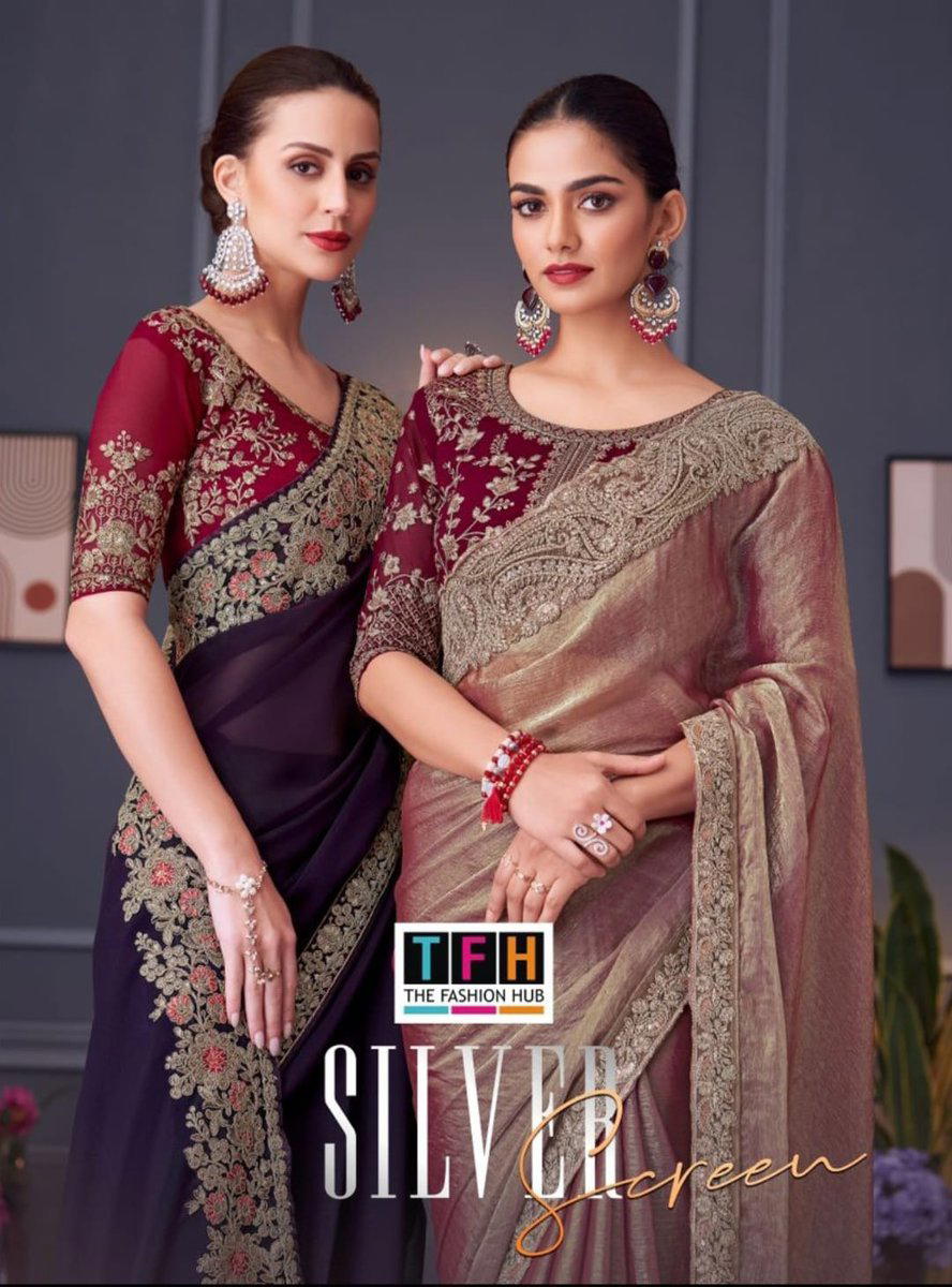 TFH SILVER SCREEN 20TH EDITION 30001 TO 30018 DESIGNER SAREE WJOLESALER IN INDIA 1