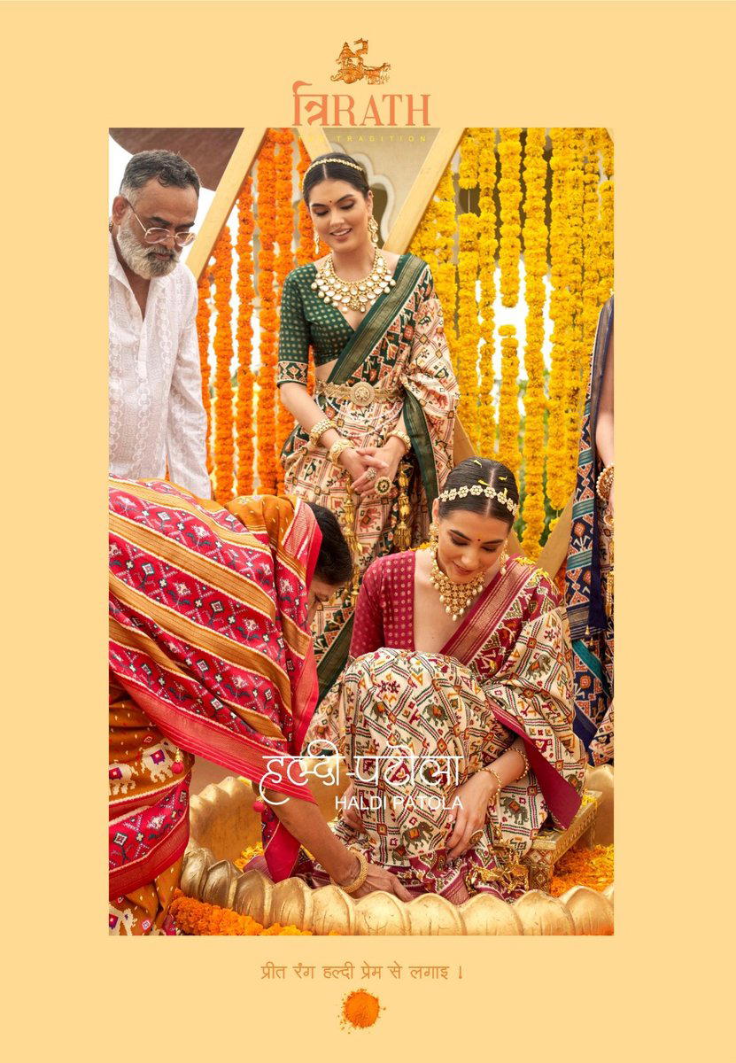 HALDI PATOLA BY TRIRATH SILK SAREE WHOLESALER IN INDIA 1