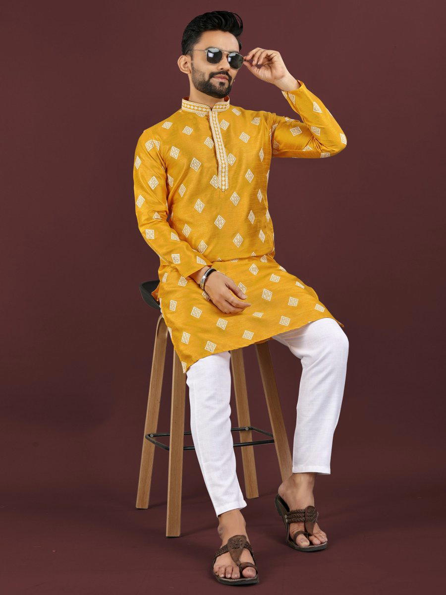 VARDHMAN BY WELTEX DESIGNER SILK KURTA PUJAMA WHOLESALER IN INDIA 1