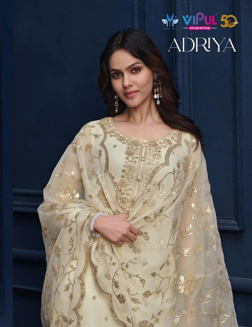 VIPUL ADRIYA 6011 TO 6016 DESIGNER SALWAR SUIT WHOLESALER IN INDIA 1