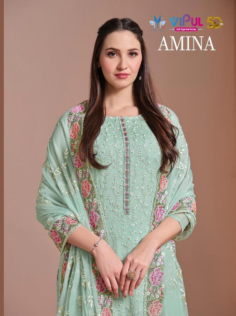 VIPUL AMINA 5991 TO 5996 DESIGNER SALWAR SUIT WHOLESALER IN INDIA 1