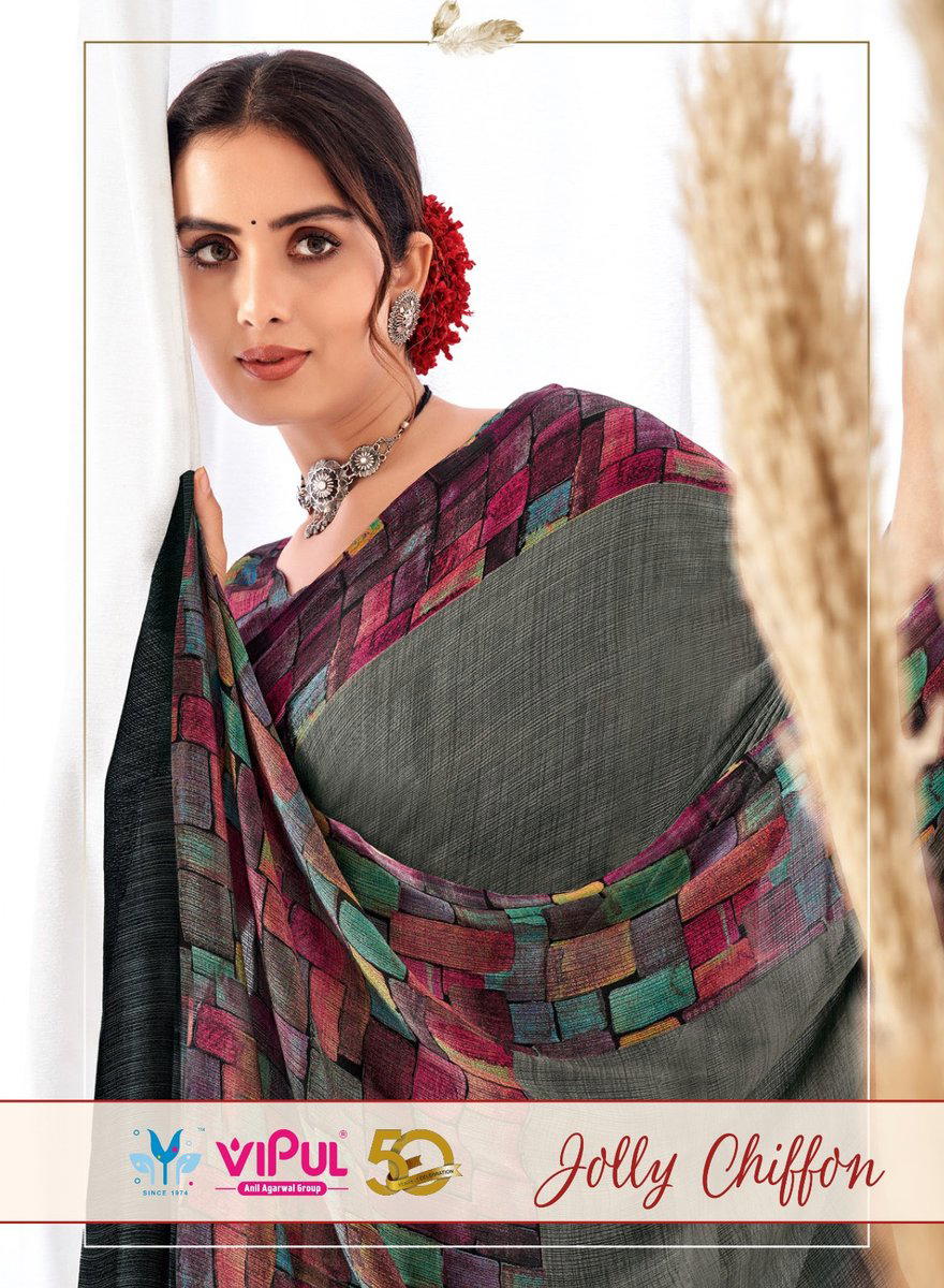 JOLLY CHIFFON BY VIPUL CHIFFON SAREE MANUFACTURER IN INDIA 1