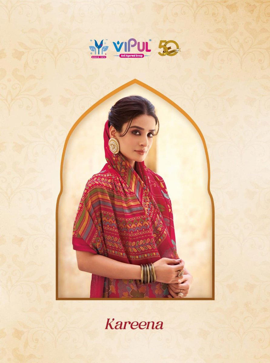 VIPUL KAREENA 83106 TO 83117 DESIGNER SATIN SAREE WHOLESALER IN INDIA 1
