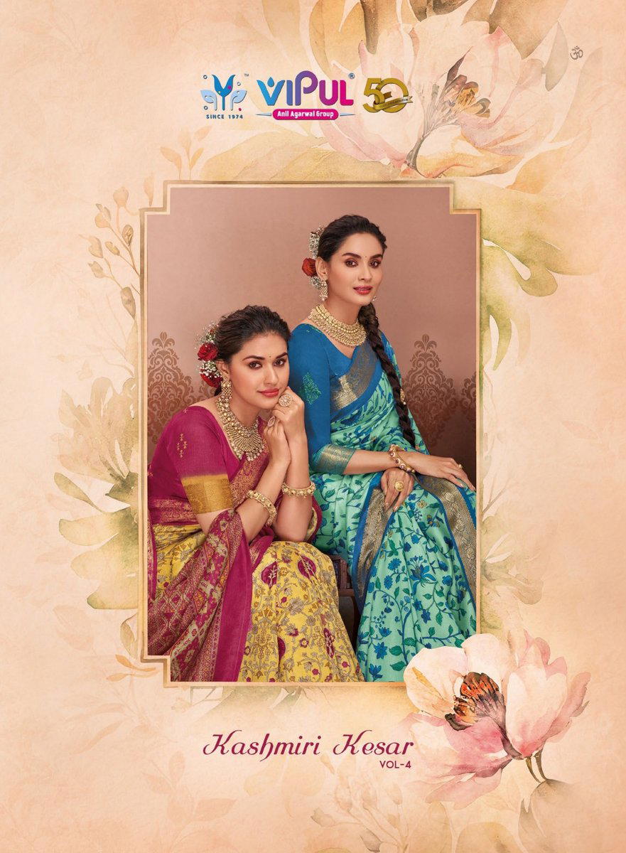 KASHMIRI KESAR VOL-04 BY VIPUL PRINTED SAREE WHOLESALER IN SURAT 1