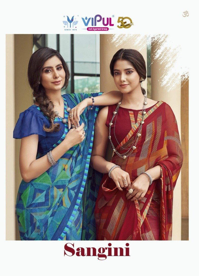 SANGINI BY VIPUL GEORGETTE SAREE MANUFACTURER IN INDIA 1