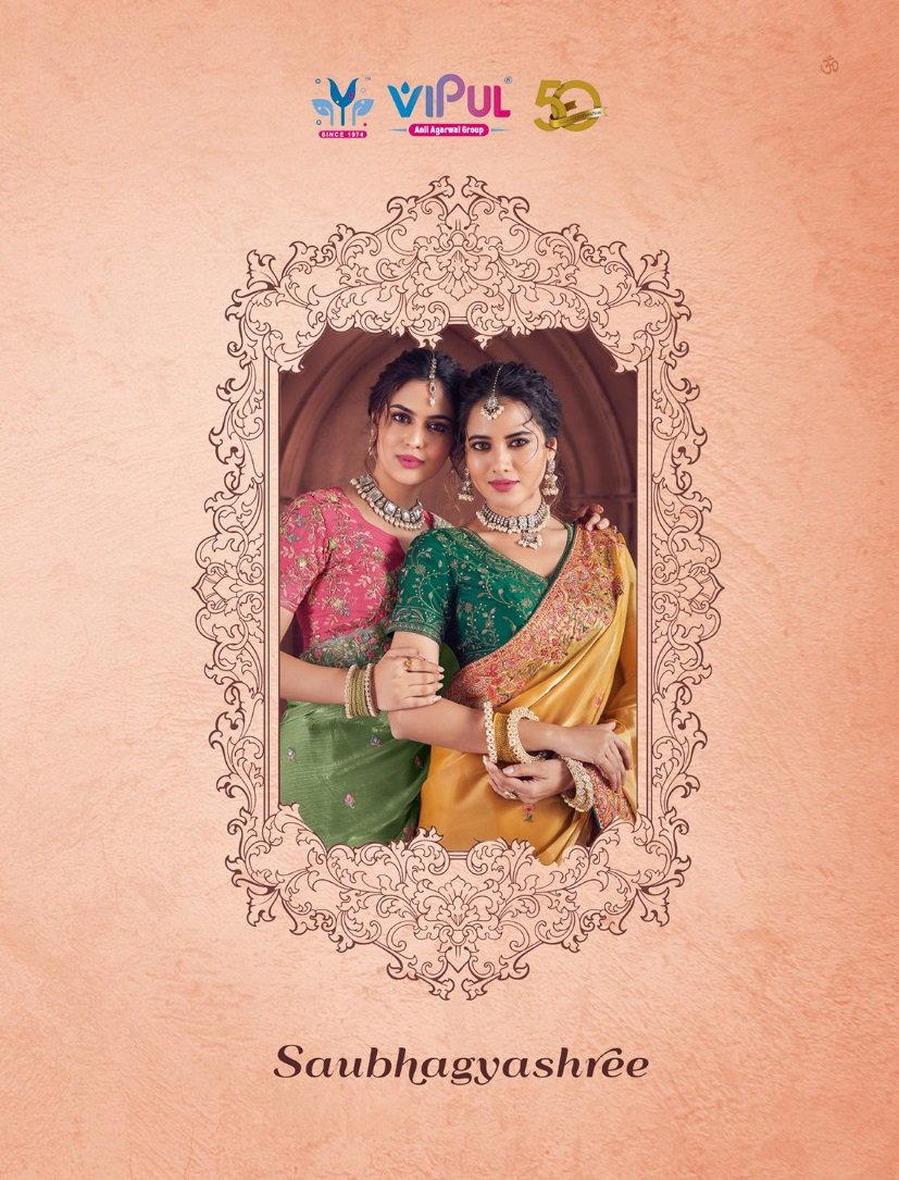 VIPUL SAUBHAGYASHREE 85509 TO 85516 DESIGNER SAREE WHOLESALER IN INDIA 1