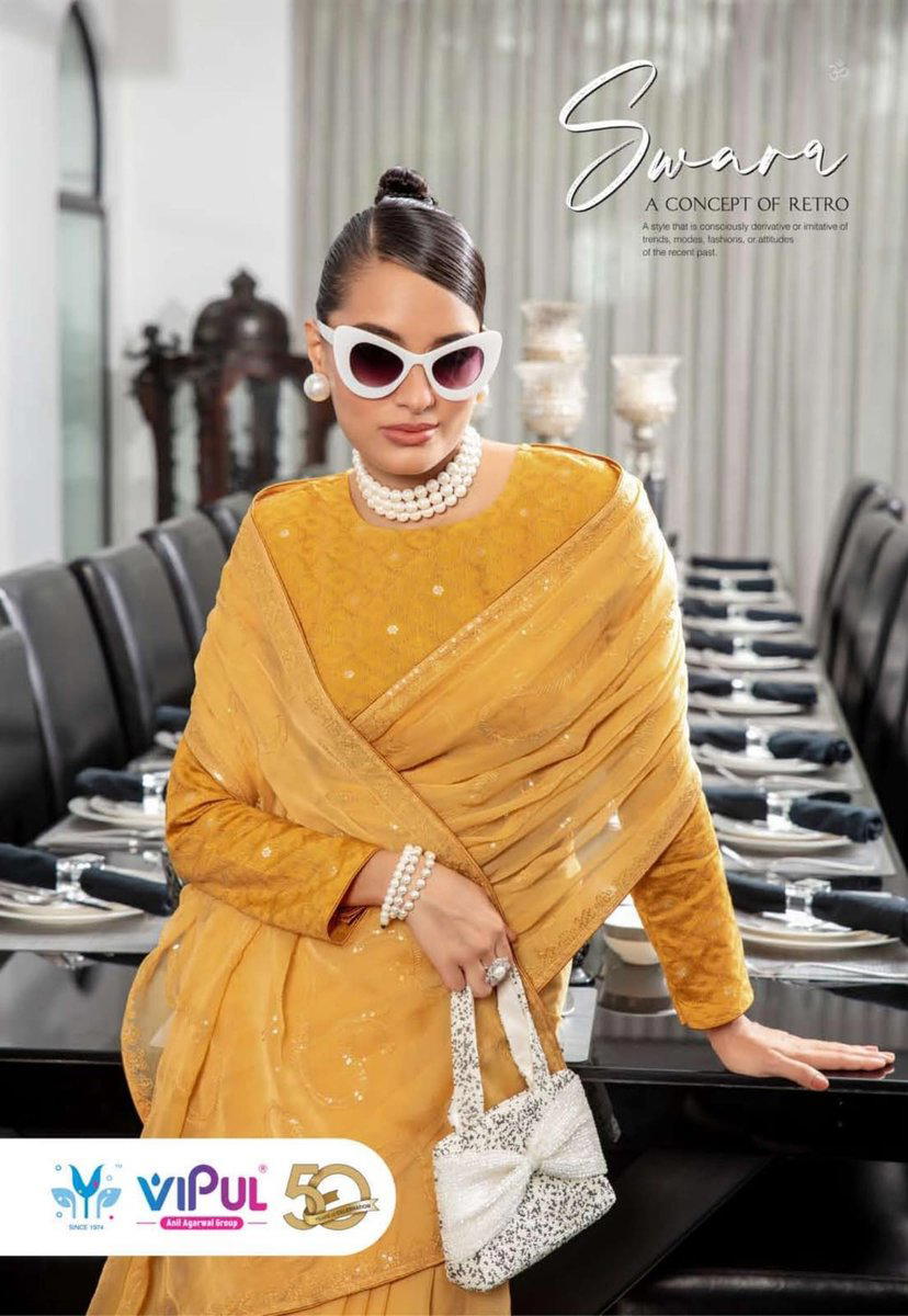 VIPUL SWARA 84402 TO 84407 DESIGNER SAREE WHOLESALER IN INDIA 1