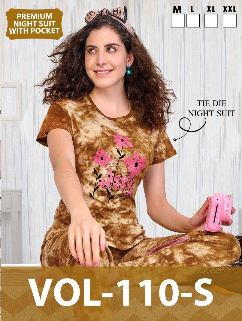 VOL.JC-110 S BY SUMMER SPECIAL DESIGNER SHINKER NIGHT SUIT WHOLESALER IN INDIA 1