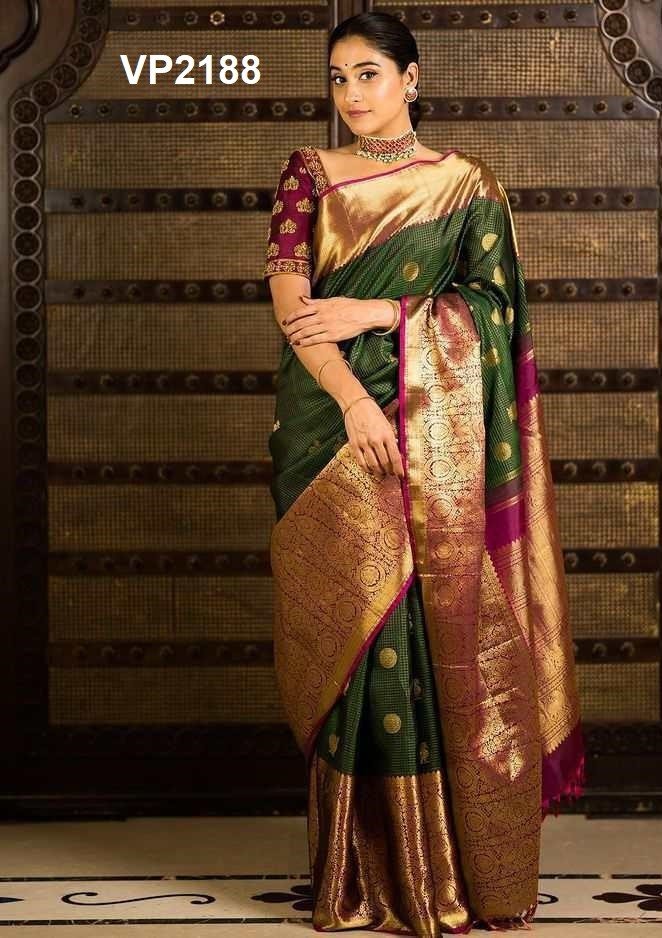 DESIGN: VP2188 BY FASHION BERRY JACQUARD SAREE MANUFACTURER IN INDIA 1