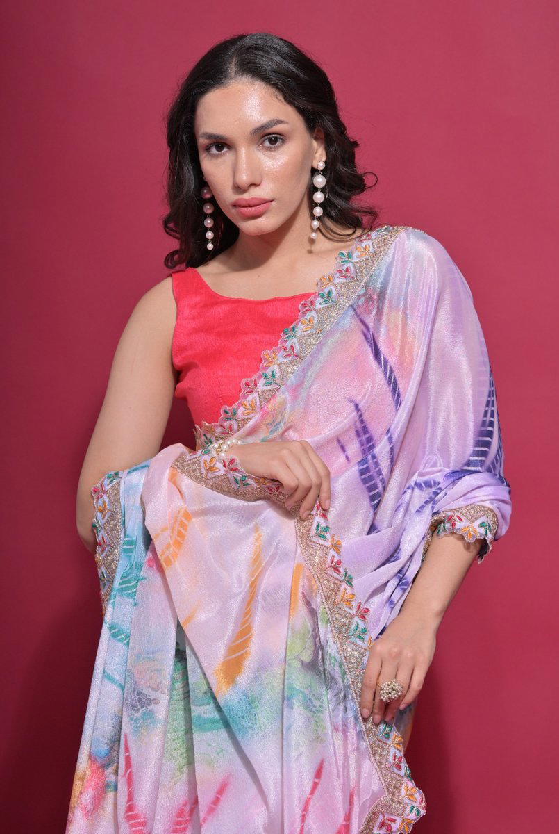 FASHION BERRY TULIP VP343 DESIGNER SILK SAREE WHOLESALER IN SURAT 1