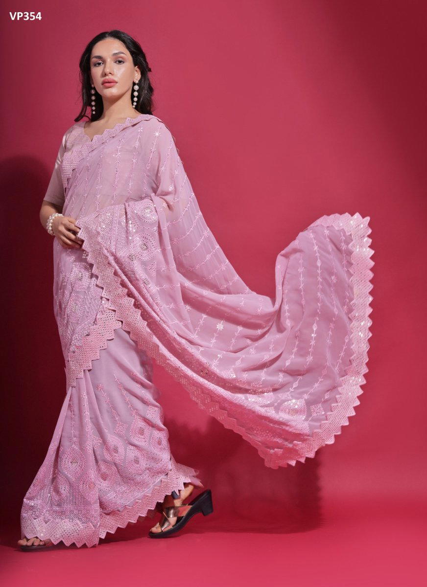 FASHION BERRY NAYAN VP354 DESIGNER GEORGETTE SAREE WHOLESALER IN INDIA 1