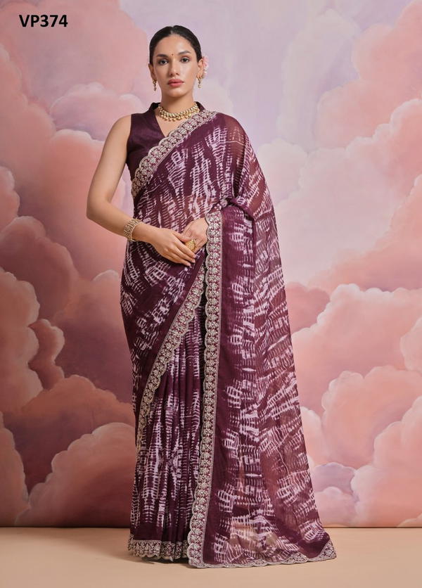 FASHION BERRY AMRUT VP371 TO VP374 DESIGNER SAREE WHOLESALER IN SURAT