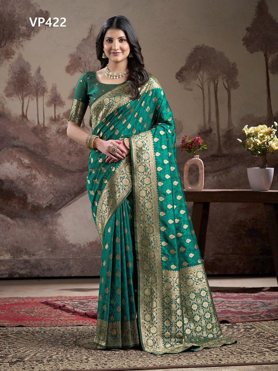 FASHION BERRY AANCHAL VP413 TO VP422 DESIGNER SOFT LICHI SILK SAREE WHOLESALER IN INDIA 1