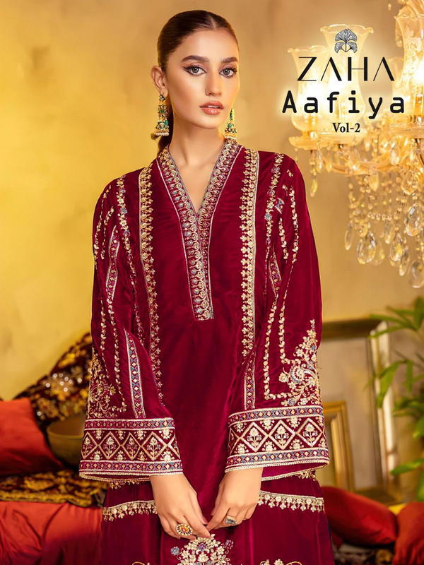 AAFIYA-VOL-2 BY ZAHA EMBROIDERY SALWAR KAMEEZ MANUFACTURER IN INDIA