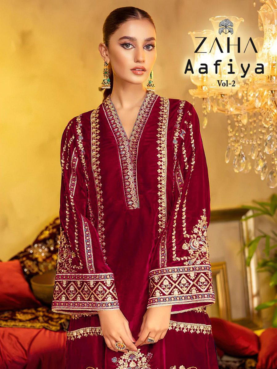 AAFIYA-VOL-2 BY ZAHA EMBROIDERY SALWAR KAMEEZ MANUFACTURER IN INDIA 1