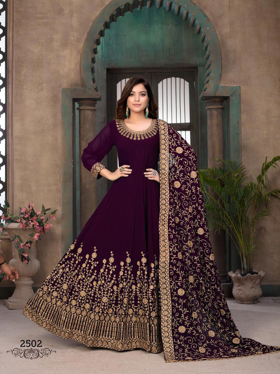AANAYA VOL 125 BY SAGAR IMPEX GEORGETTE GOWN WHOLESALER IN INDIA 1
