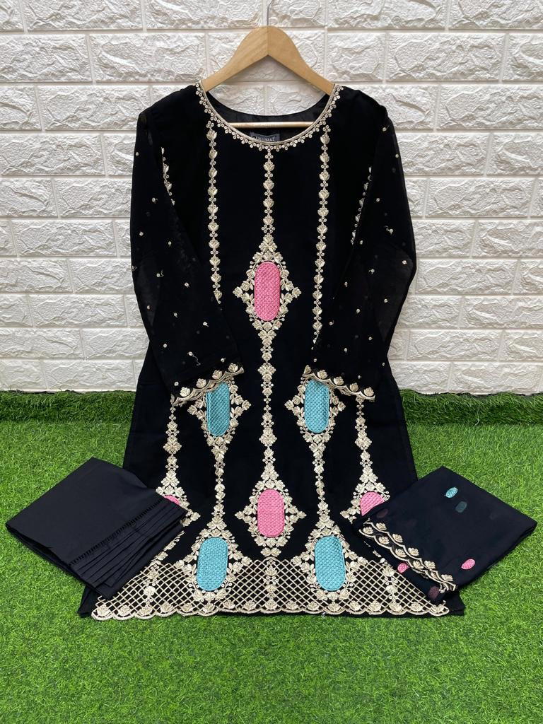 NFS-1093 BY SAGAR IMPEX GEORGETTE SALWAR KAMEEZ WHOLESALER IN INDIA 1