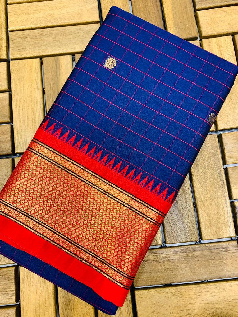 CHECKS PAITHANIV BY SAGAR IMPEX COTTON SAREE WHOLESALER IN SURAT 1