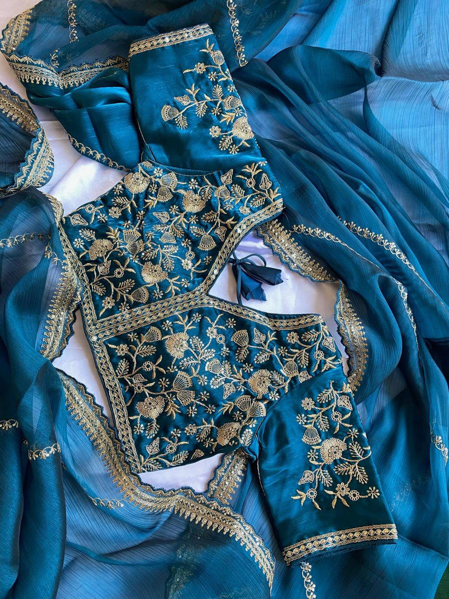 MULBURRY BY RAJ BY SAGAR IMPEX EMBROIDERY SAREE MANUFACTURER IN INDIA 1