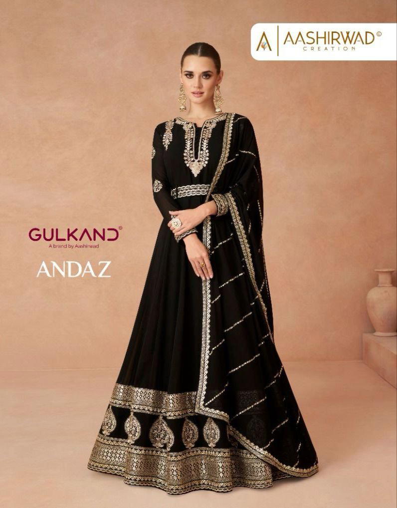 ANDAZ BY AASHIRWAD CREATION GEORGETTE GOWN MANUFACTURER IN INDIA 1