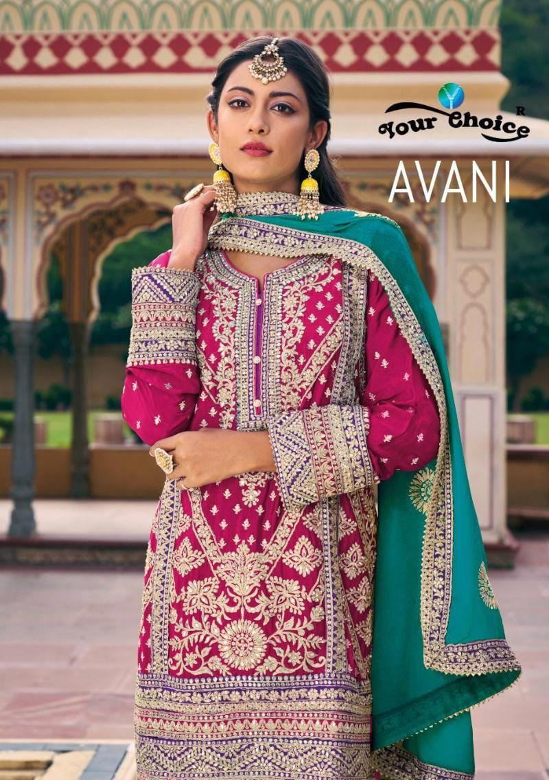 AVANI BY YOUR CHOICE GEORGETTE SALWAR KAMEEZ WHOLESLAER IN INDIA 1