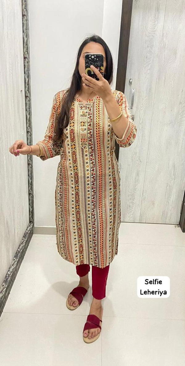 SELFIE LEHARIYA BY SAGAR IMPEX LEHARIYA PRINTED KURTI MANUFACTURER IN INDIA