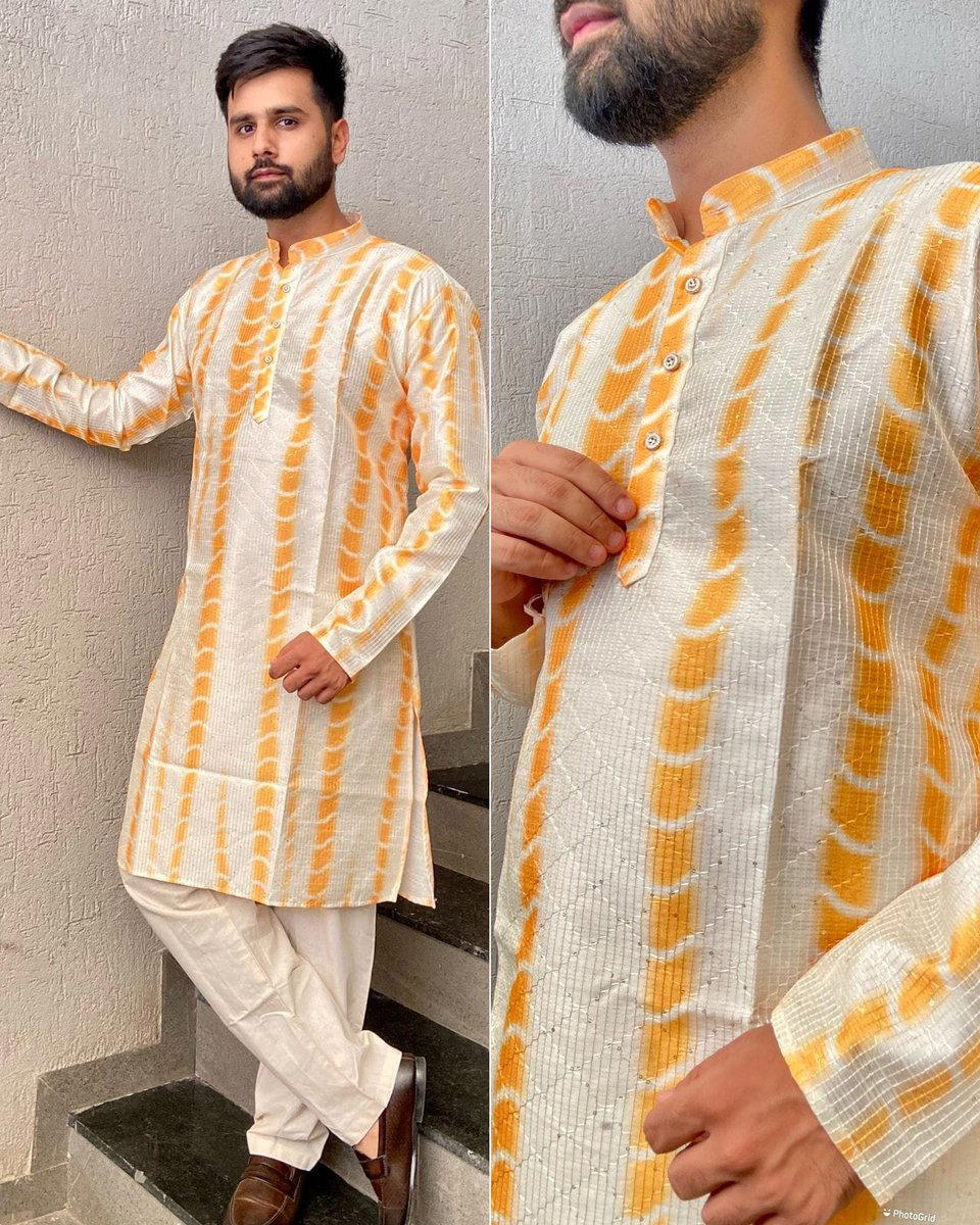 MANYAVAR BY SAGAR IMPEX PRINTED KURTA PYJAMA MENS WEAR WHOLESALER IN INDIA 1