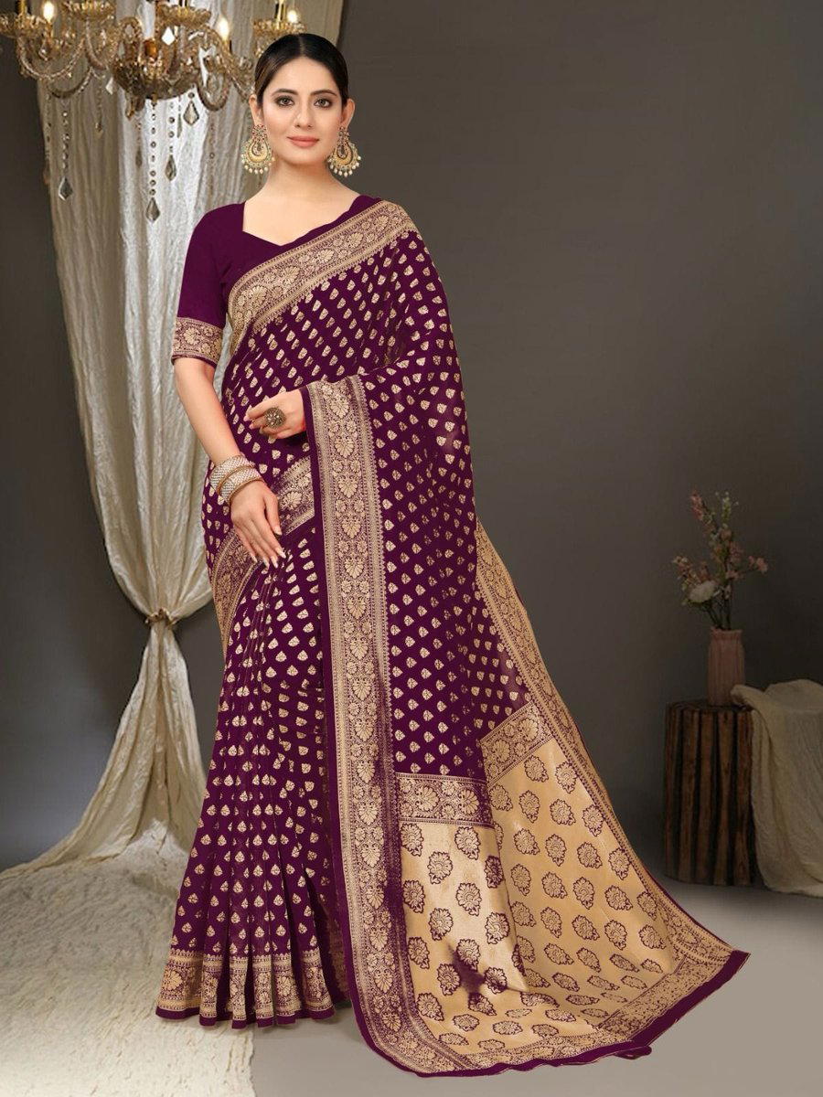 CODE - SF-636 BY SAGAR IMPEX SOFT SILK SAREE MANUFACTURER IN INDIA 1