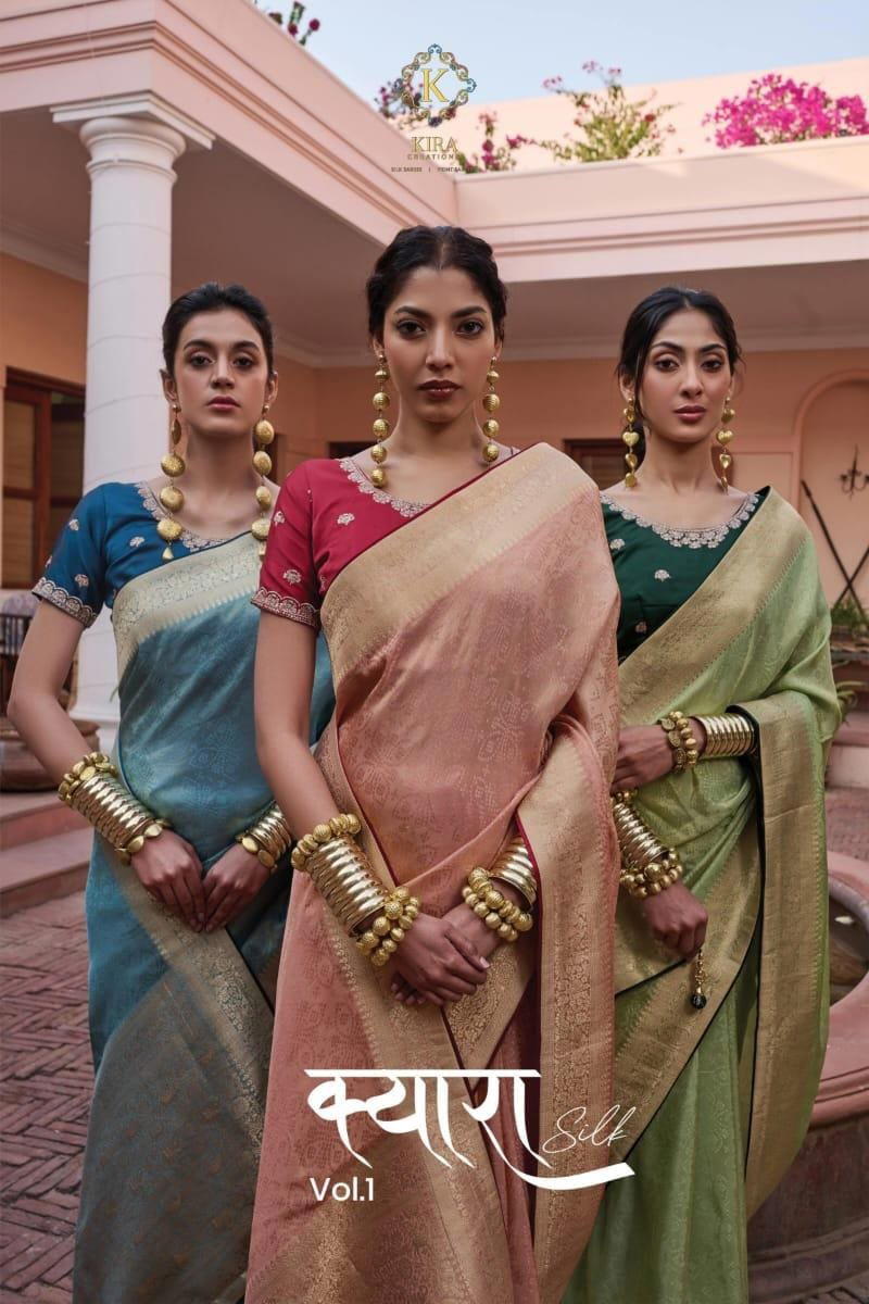 KYARA SILK VOL-1 BY KIRA SILK SAREE MANUFACTURER IN INDIA 1