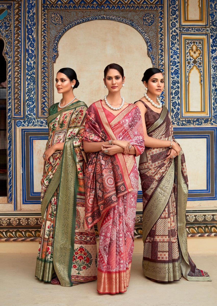 SAARIA SILK BY RAJPATH PRINTED SAREE WHOLESALER IN SURAT 1