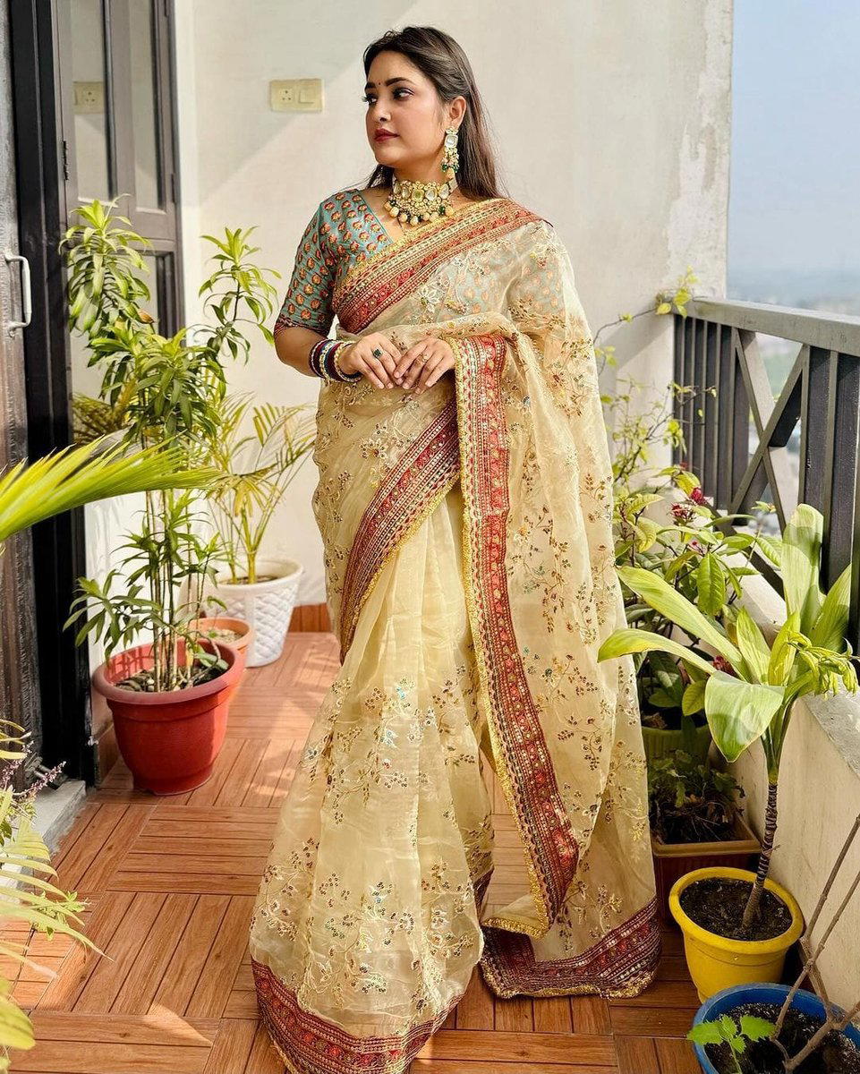AURA BY RAA ORGANZA SILK SAREE MANUFACTURER IN INDIA 1