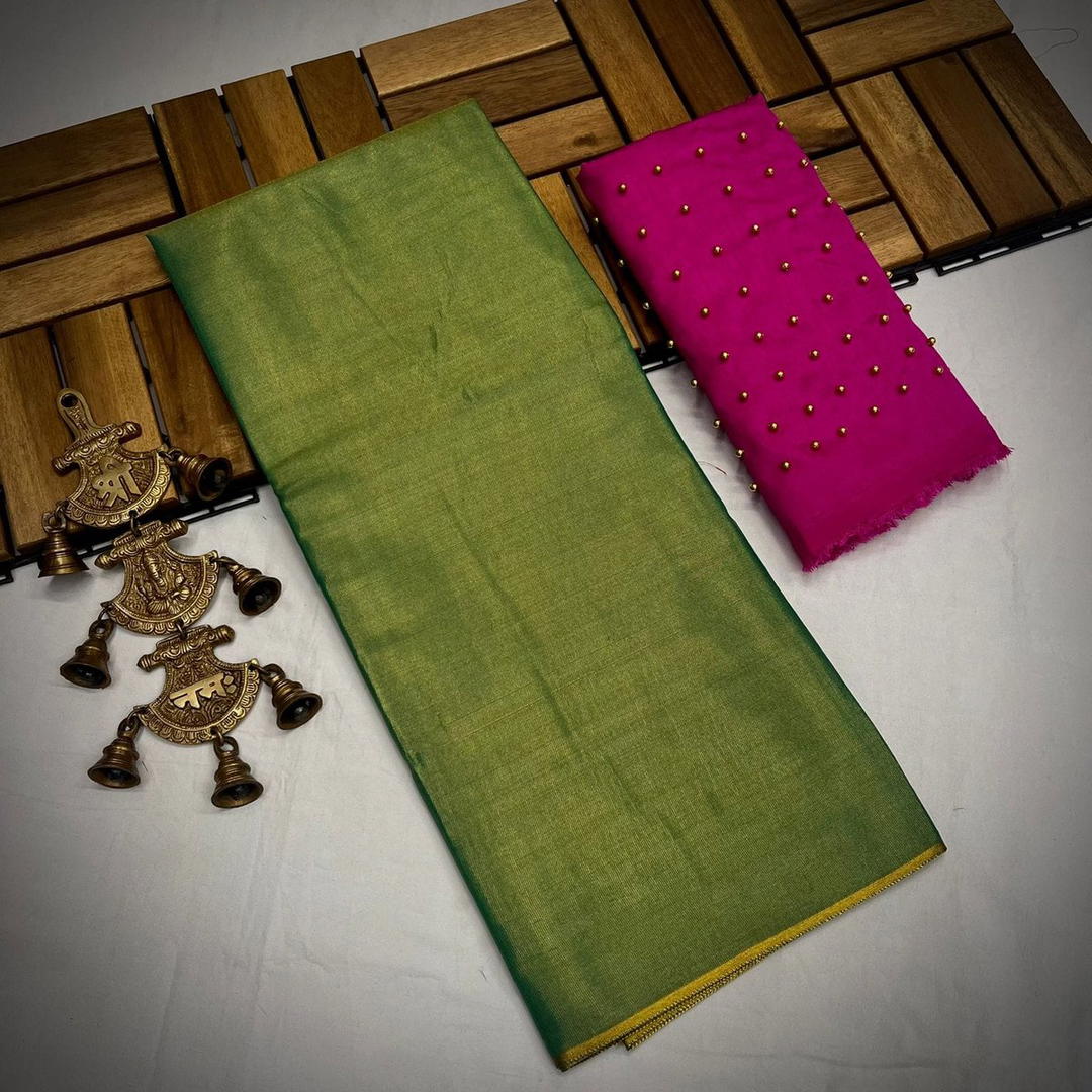 DESIGN BY MERAKI TISSUE SILK SAREE WHOLESALER IN INDIA 1