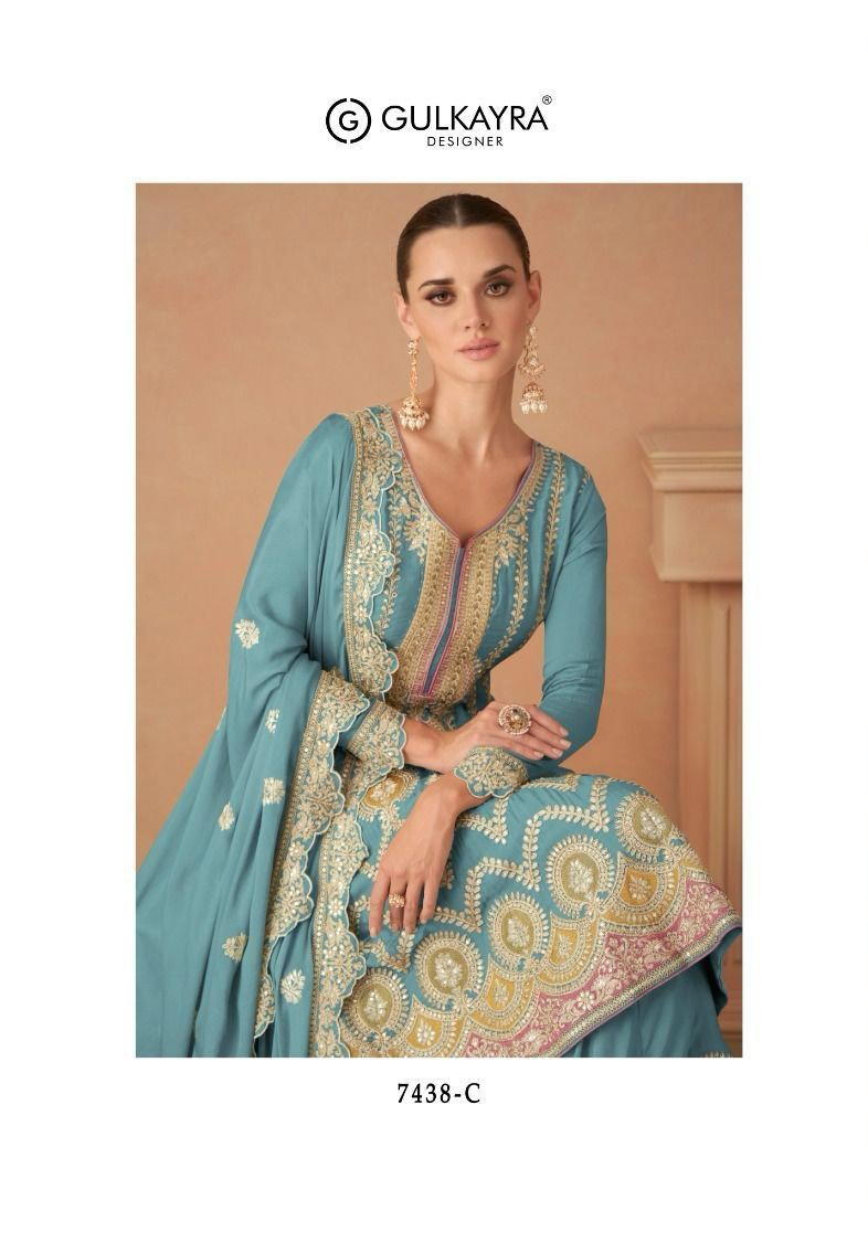 SAHIRA BY GULKAYRA REAL CHINON SALWAR KAMEEZ WHOLESALER IN INDIA 1