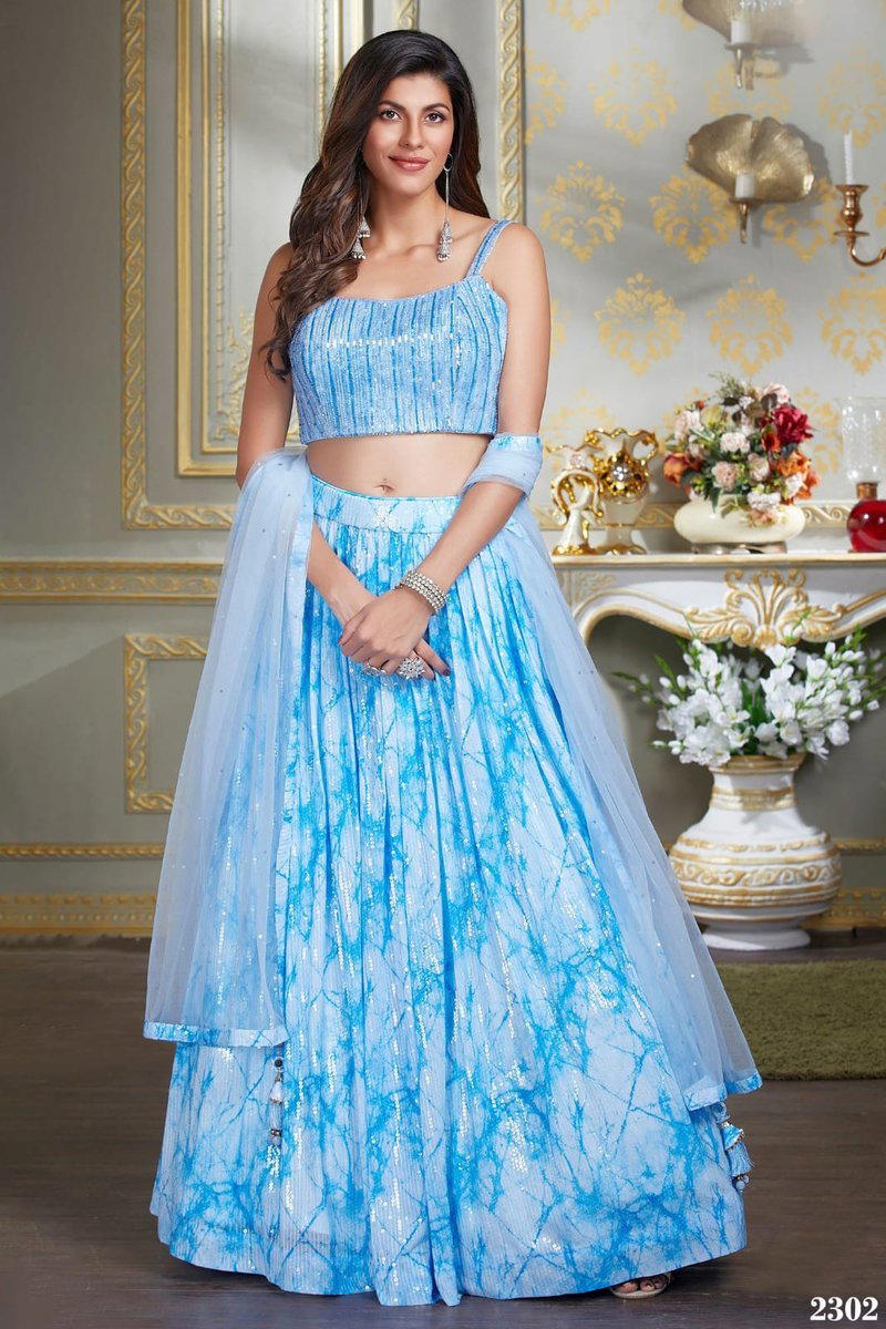 HAZEL VOL 1 BY SAGAR IMPEX PURE GEORGETTE PURE GEORGETTE LEHENGA CHOLI MANUFACTURER IN INDIA 1