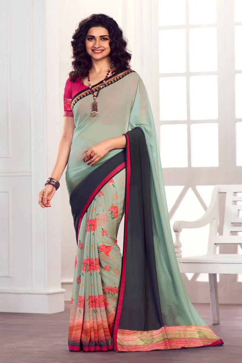 GC BY SAGAR IMPEX PRINTED GEORGETTE SAREE EXPORTER IN INDIA 1