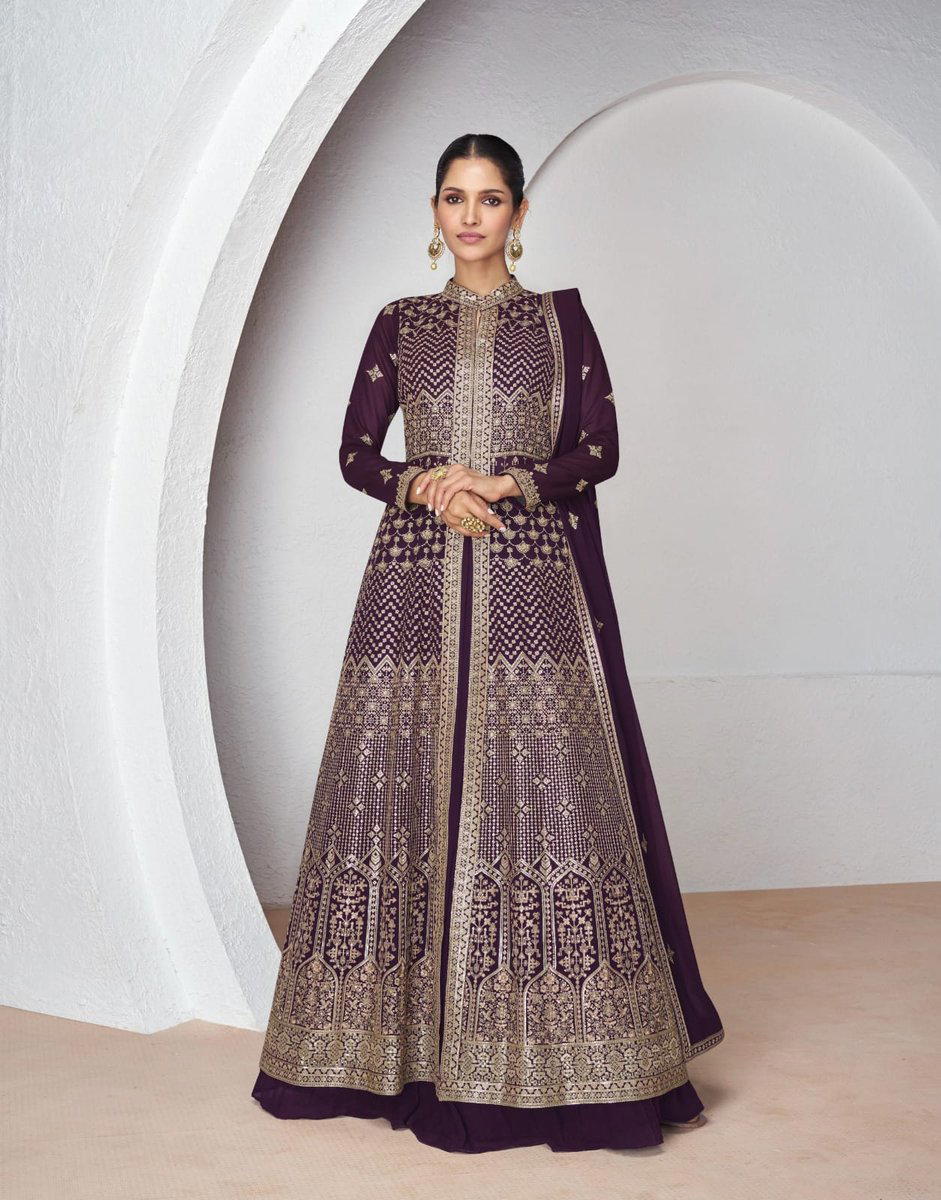 AAKRUTI BY AASHIRWAD REAL GEORGETTE SALWAR KAMEEZ MANUFACTURER IN INDIA 1