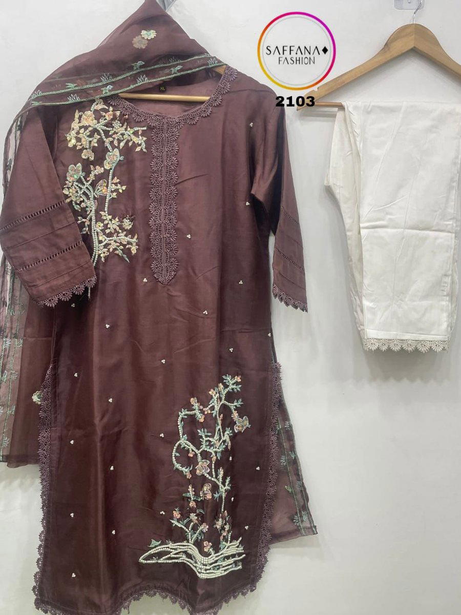 DN 2103 BY SAFFANA SOFT ORGANZA SILK SALWAR KAMEEZ MANUFACTURER IN INDIA 1