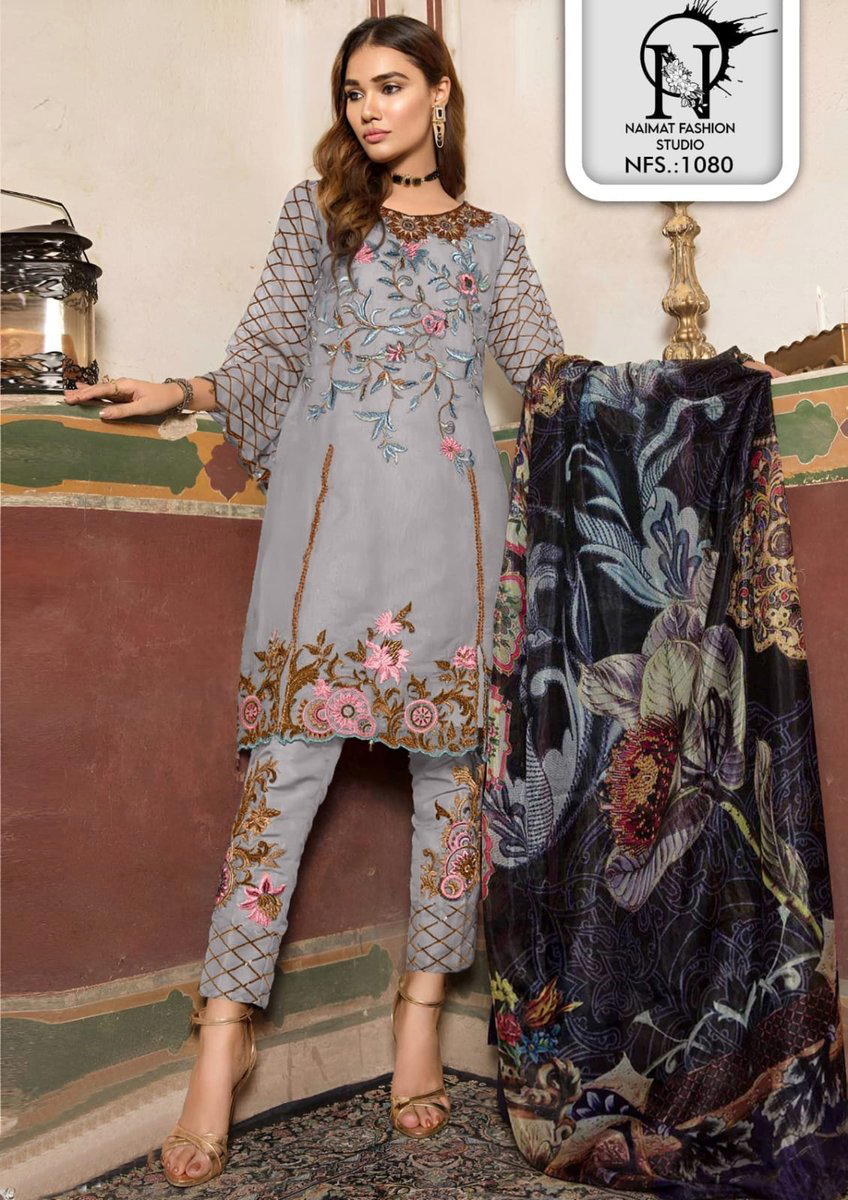 NFS 1080 BY SAGAR IMPEX PURE FAUX GEORGETTE SUPPLIER IN INDIA 1